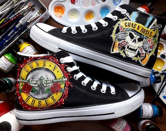 Black converse with roses online