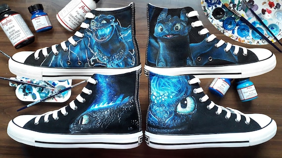 Cómo entrenar tus Zapatos Personalizados Dragon Converse | Etsy España