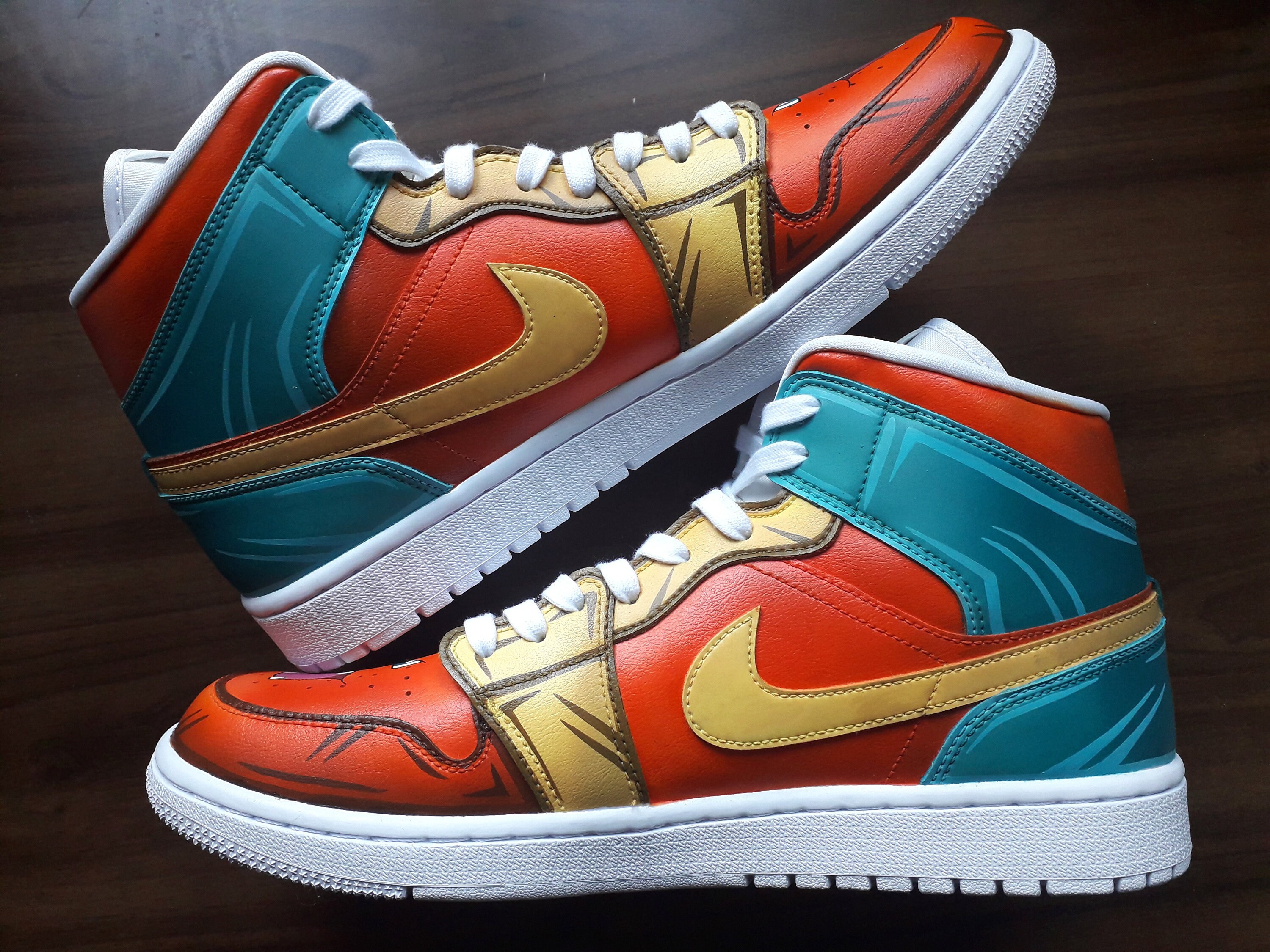 Pokemon Charizard Nike Air Jordan 1 Hand Painted Custom Shoes Etsy