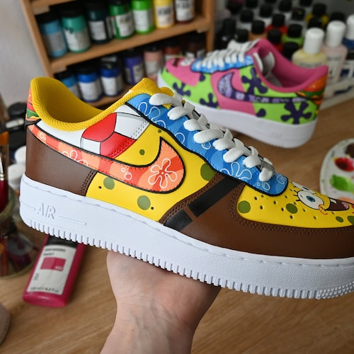 Patrick Nike Air Force 1 '07 Shoes Hand - Etsy