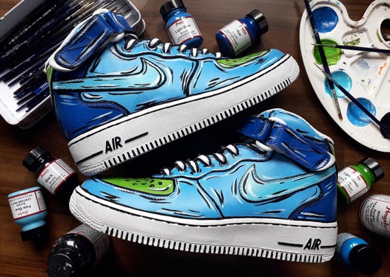 Nike Force 1 Cartoon Hand - Etsy