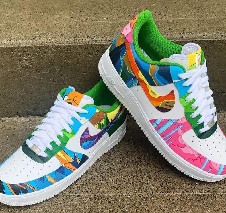 Adventure Time Nike Air Force 1 '07 Custom Shoes Hand - Etsy