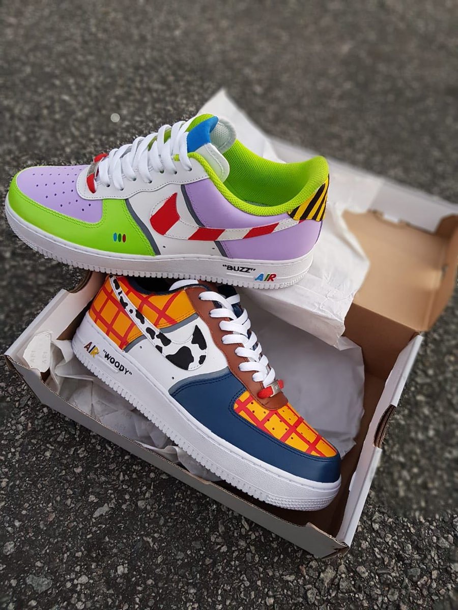 Custom nike Air Force 1 kids toy story themed Woody Shoes (ANY SIZE  AVAILABLE)