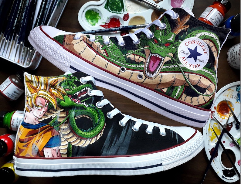 Dragon Ball Z Converse Custom Shoes Hand painted shoes