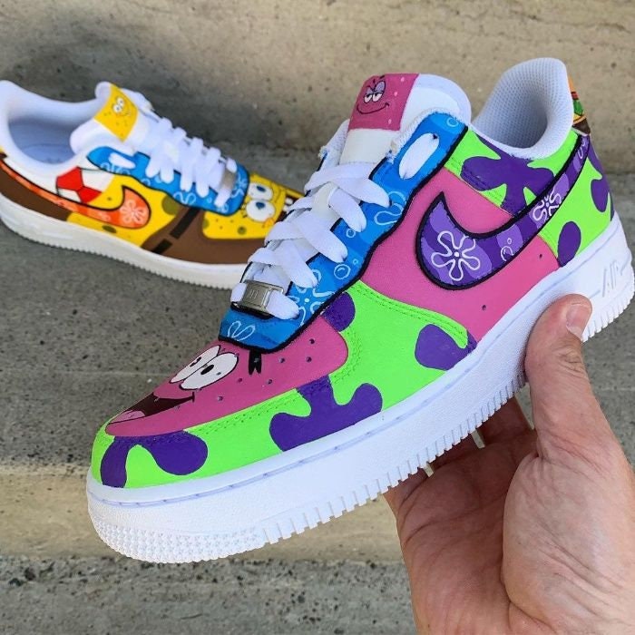 SpongeBob SquarePants Nike Air Force Ones – B Street Shoes
