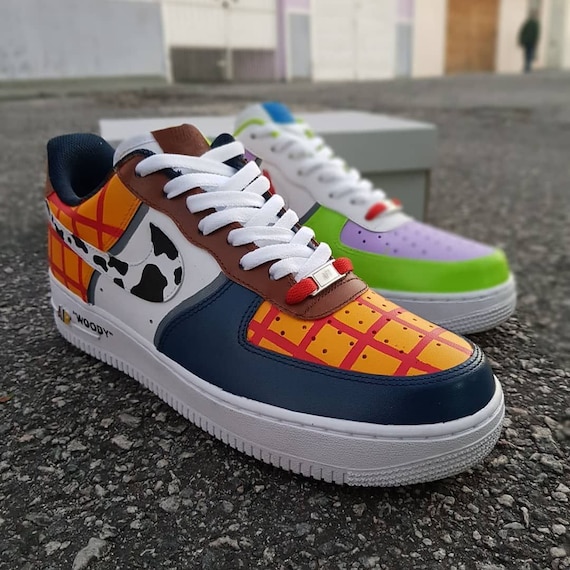 Toy Story Nike Air Force 1 Woody Buzz Disney Pixar zapatos - Etsy