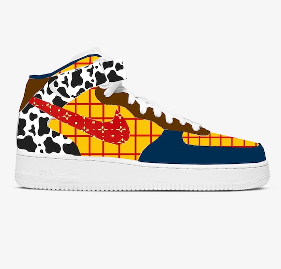 Toy Story Nike Air Force 1 MID Woody Buzz Pixar zapatos - Etsy España