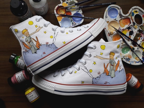 Little Prince Converse Scarpe personalizzate Scarpe dipinte a | Etsy Italia