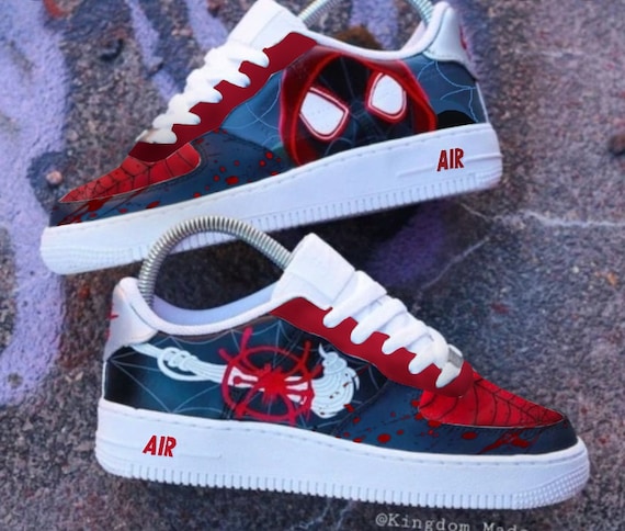 SPIDER-MAN Air Force 1 - Etsy