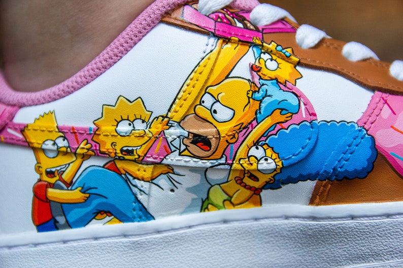 nike air force 1 custom simpsons