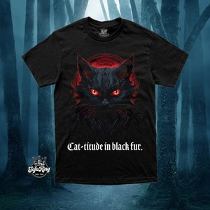 Black Cat Attitude T-Shirt