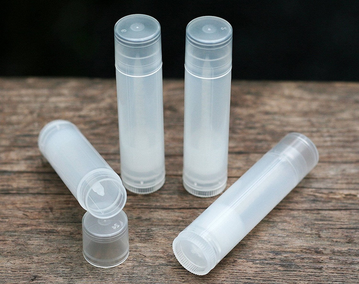 400 New empty Clear Lip Balm Tubes & Caps Chapstick Etsy