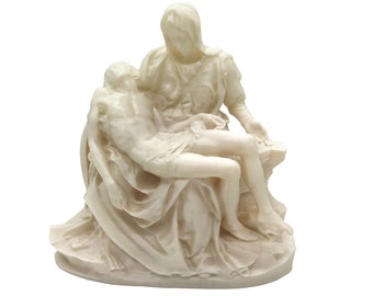 ピエタ　カトリック 崇高な高さ約23cm ミケランジェロ作のピエタ彫像置物 ブロンズ風彫刻