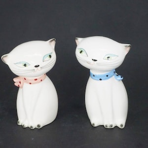 Holt Howard, Siamese Cozy Cats Salt and Pepper Shakers, Vintage 1958, Japan, Mid-Century Modern, MCM