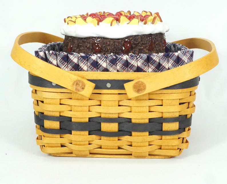 Longaberger J. W. Collection Miniature 20022003 Cake Basket Combo With