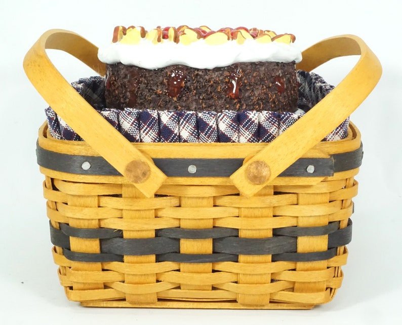 Longaberger J. W. Collection Miniature 20022003 Cake Basket Combo With