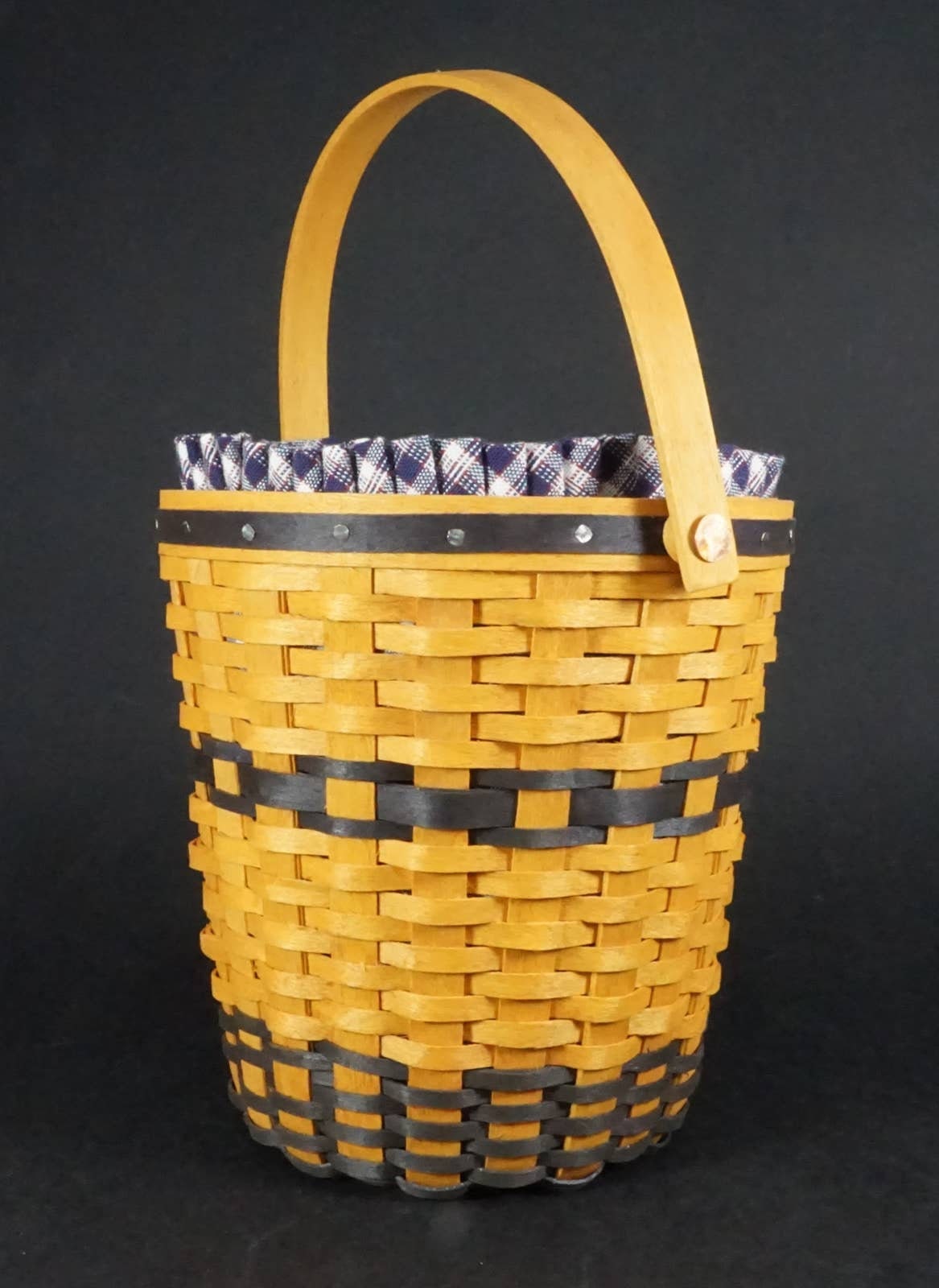 Longaberger 2001 Banker's Waste Basket J W Collection Etsy
