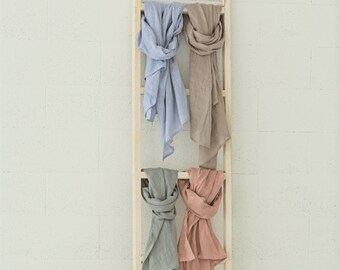 Soft Washed Linen Scarf Set: Lightweight Gauze Scarves