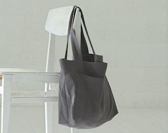 Linen Tote Bag - Etsy