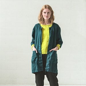 Linen Cardigan / Jacket for Women / Linen Jacket with Pockets / Cardigan for Women