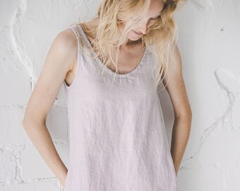 Slip Linen Dress / Basic Flax Linen Dress