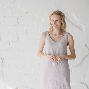 Slip Linen Dress / Basic Flax Linen Dress