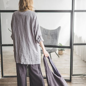 ジャケット・アウター ANTIQUE DUSTY DYE LINEN OVER JACKET ANTIQUE DUSTY DYE LINEN OVER JACKET