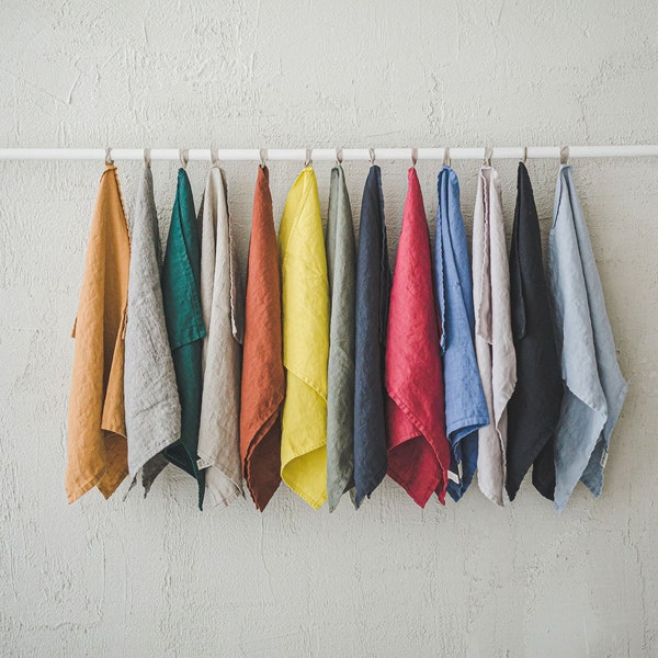 Linen Kitchen Towels Set Of 2, Linen Tea Towels Set of 2, Various Colors, Linen Gift, Linen Dish Cloth