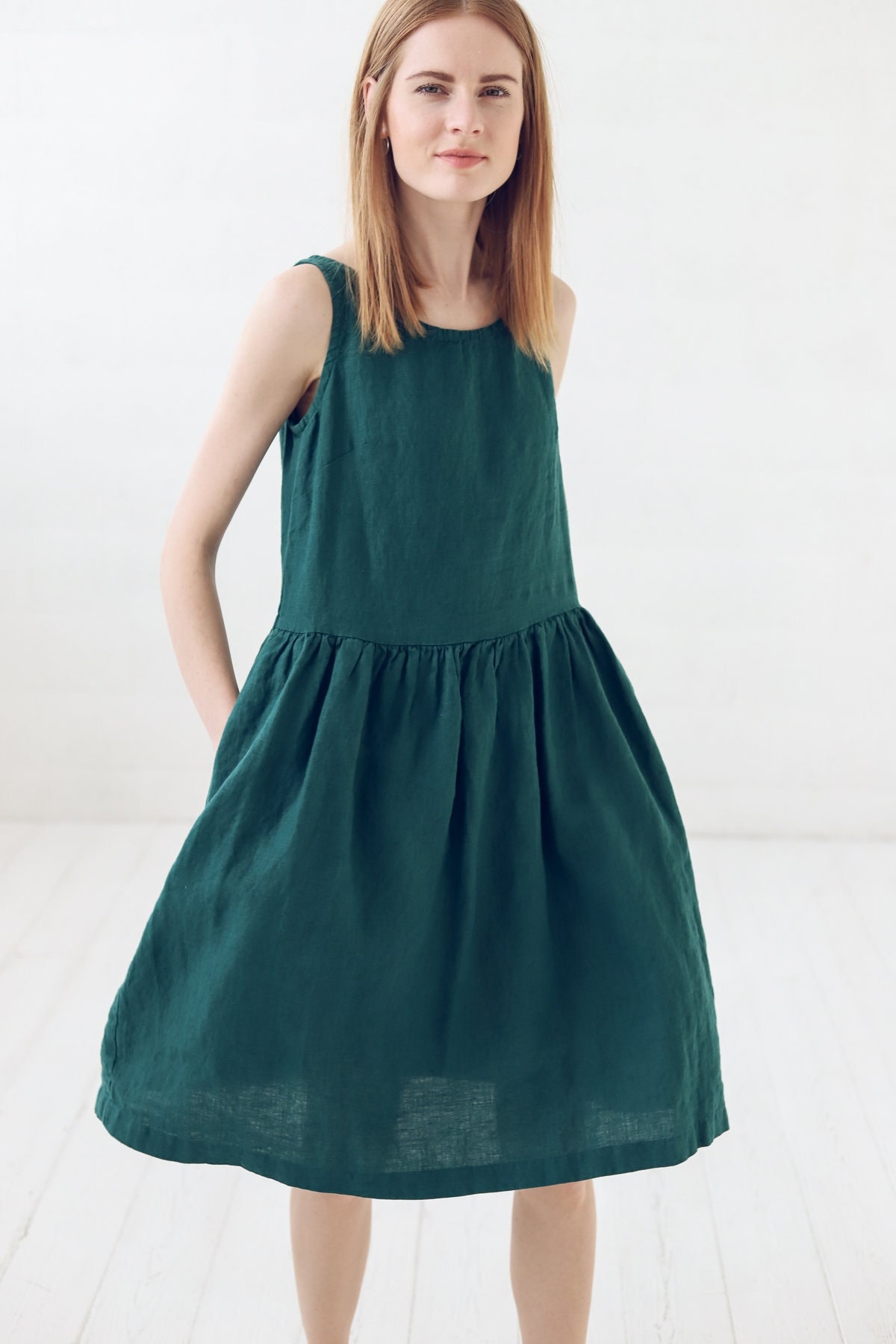Emerald Swing Dress - Etsy