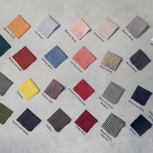 Linen Fabric Samples Swatches for Home Decor and Clothing / Old Linen Mill Linen Swatches / READY TO SHIP