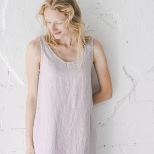 Slip Linen Dress / Basic Flax Summer Linen Dress