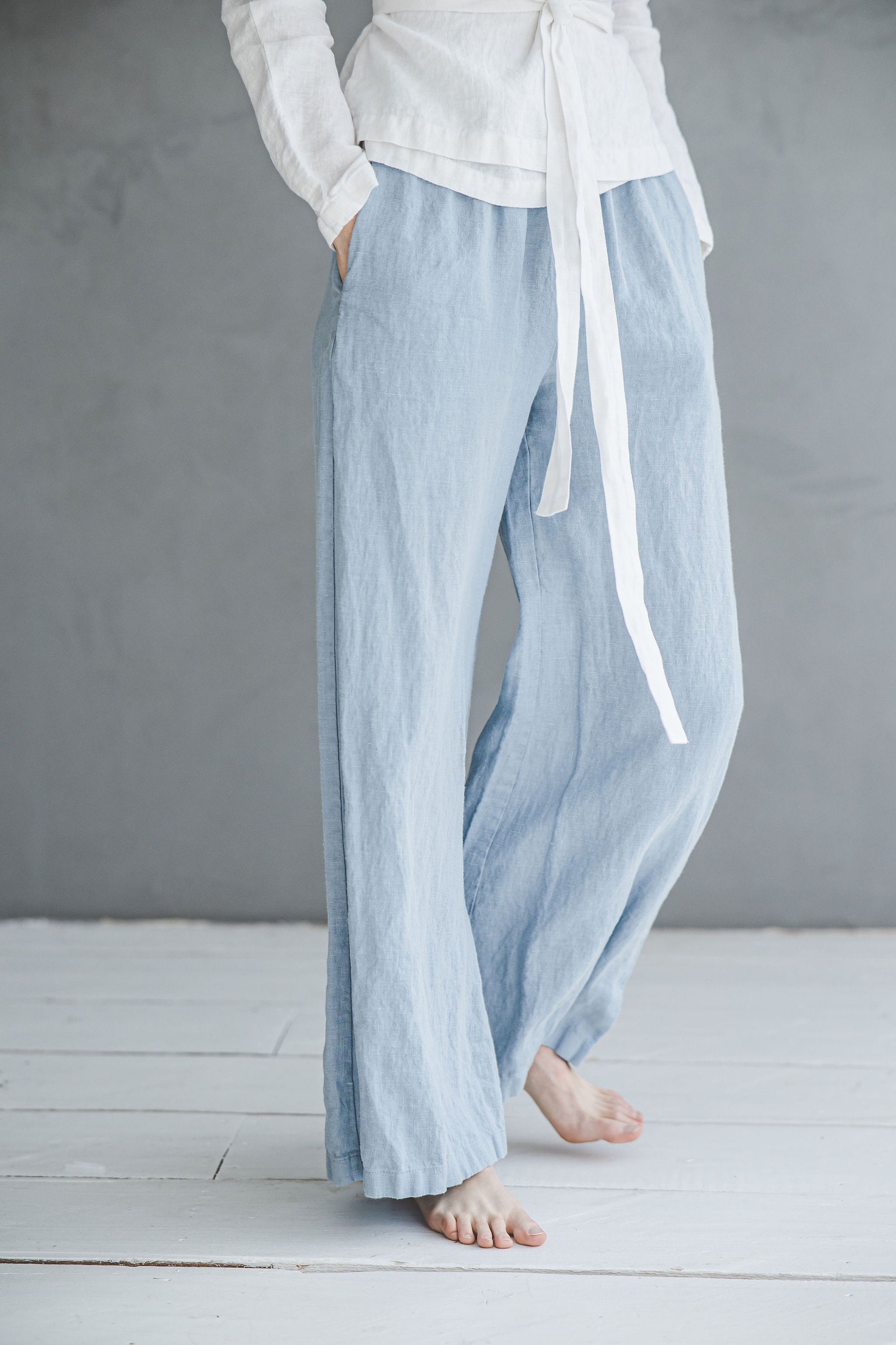Long Linen Pants Wide Leg / Summer Linen Trousers / Women - Etsy