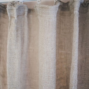 Sheer Linen Curtains: Ripple Fold Day Drapes - Etsy