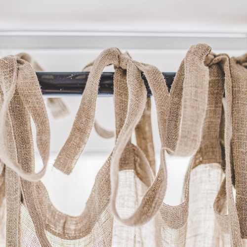 Seethrough Linen Curtains Tab Top Soft Sheer White Linen Day Etsy