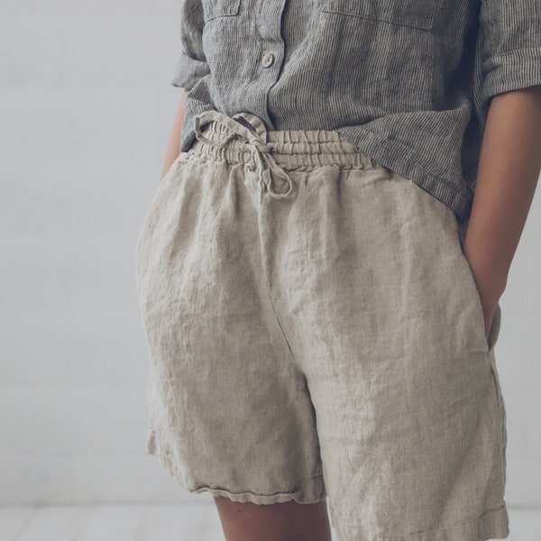 Linen Shorts - Etsy