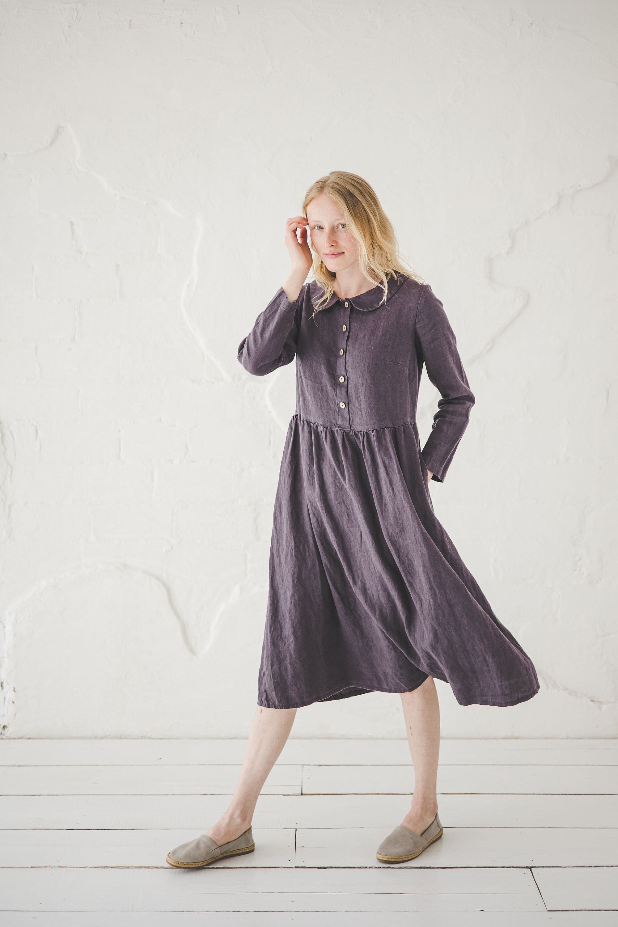 Front Button Dresses Older Women