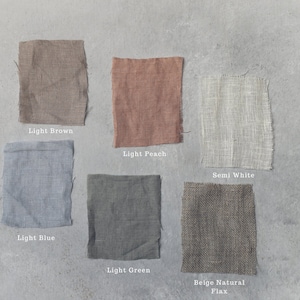 Fabric Samples Swatches Light Linen for Curtains and Home Decor / Old Linen Mill Linen Swatches / READY TO SHIP