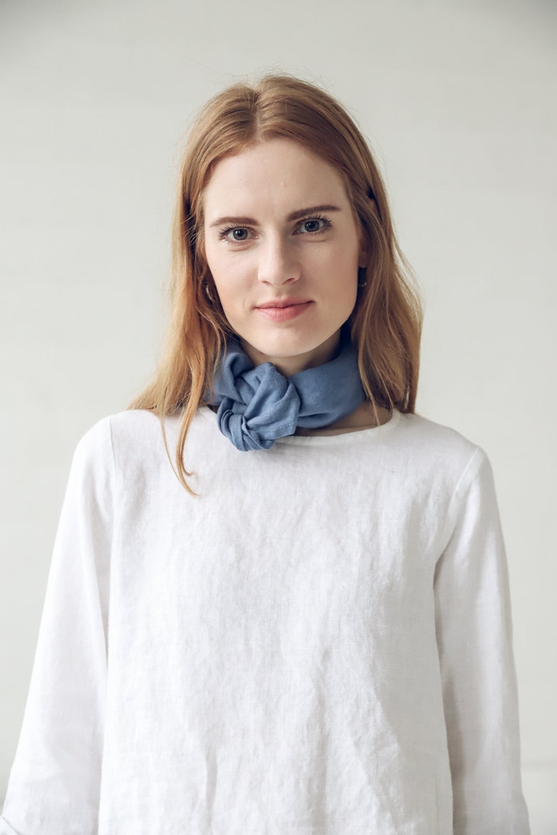 Gift Set of 3 Linen Women Accessories in Linen Bag Hair Etsy