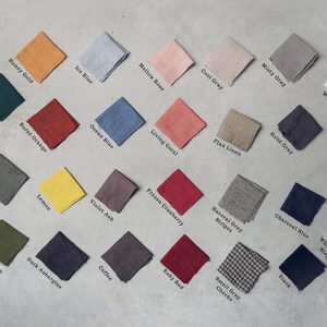 Linen Napkins / Moss Green Linen Napkins Set Of 4, 6, 8, 10, 12, 14, 16 / Housewarming Linen Gift image 4
