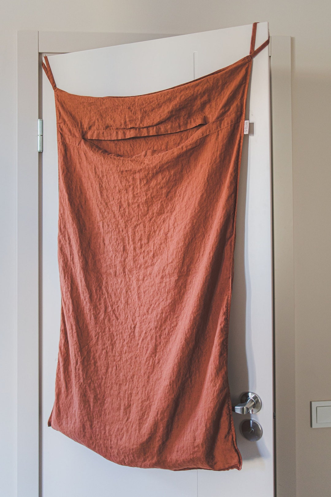 Hanging Linen Laundry Bag, Linen Laundry Door Bag, Soft Natural Flax Linen Laundry Bag Etsy