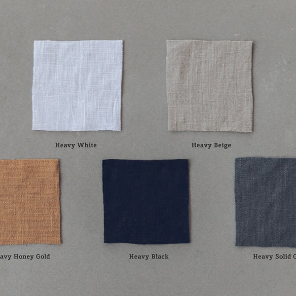 Fabric Samples Swatches Heavy Weight Linen for Home Decor and Clothing / Old Linen Mill Linen Swatches / READY TO SHIP