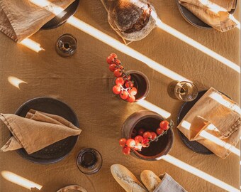Natural Soft Linen Tablecloth