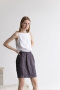 White Linen Tank Top: Square Neck Summer Blouse product logo