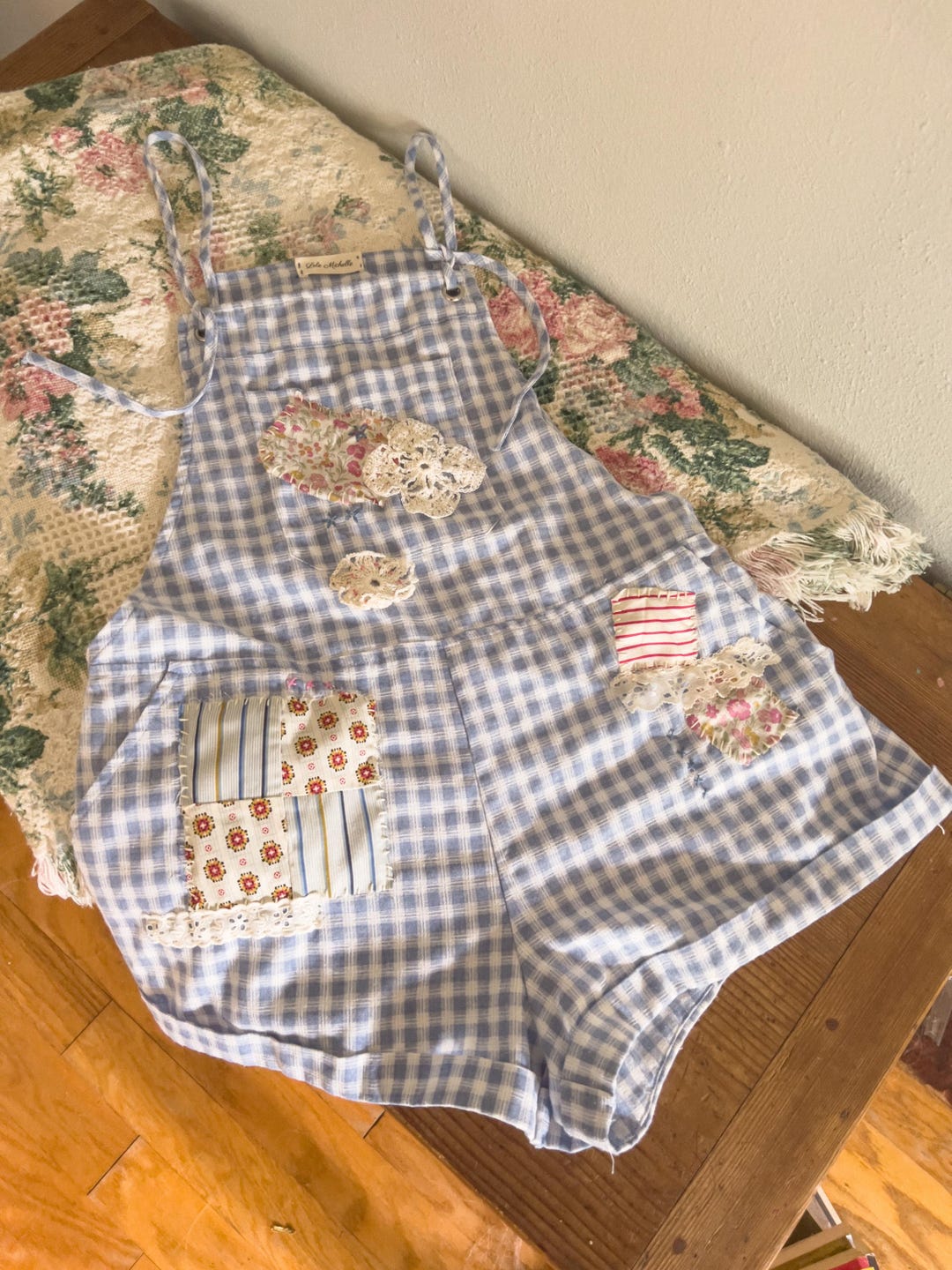 Color Block Patchwork Half Button Pullover & Shorts main image 1