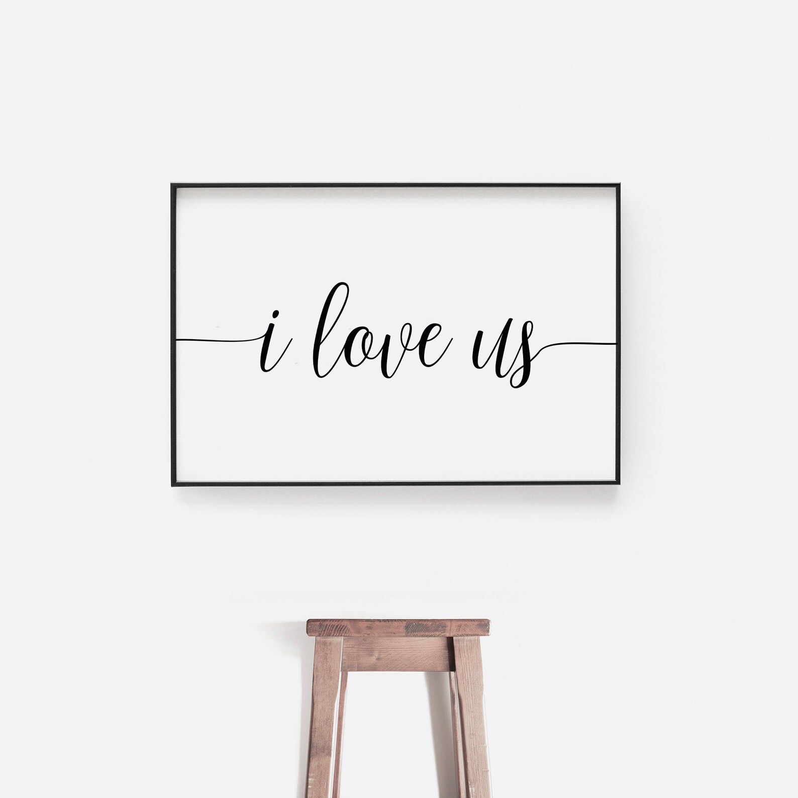 I Love Us Sign Master Bedroom Wall Decor I Love Us Print | Etsy