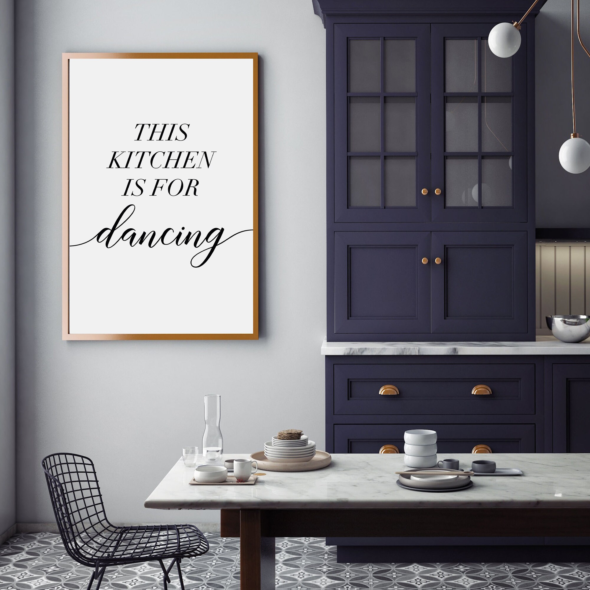 Küche Wandkunst Diese Küche ist zum Tanzen druckbare Kunst | Etsy