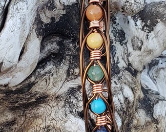 Copper chakra bracelet