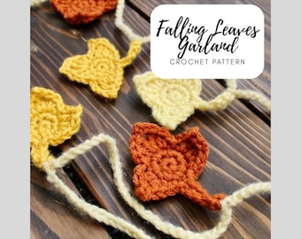 CROCHET PATTERN Falling Leaves Garland