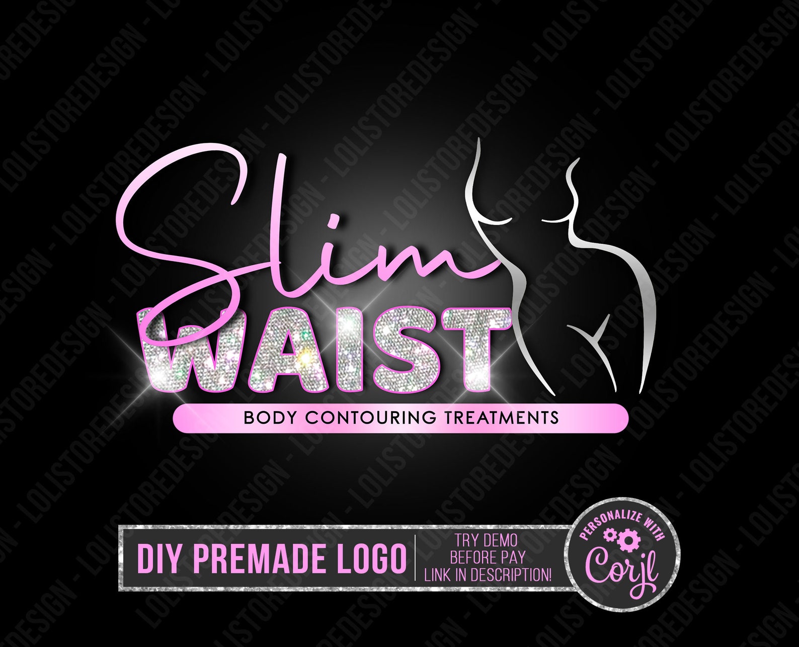 DIY Body Contouring Premade Logo Body Contour Logo Spa Logo Etsy