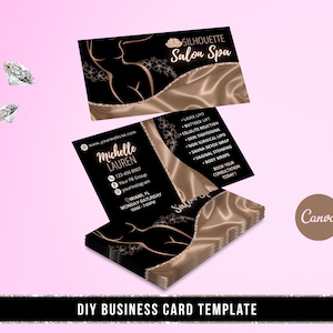 DIY Body Contouring Business Card Body Sculpting Business | Etsy